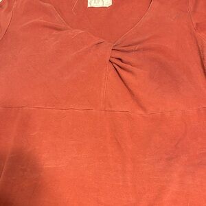 Elegant Women's Terracotta Blouse